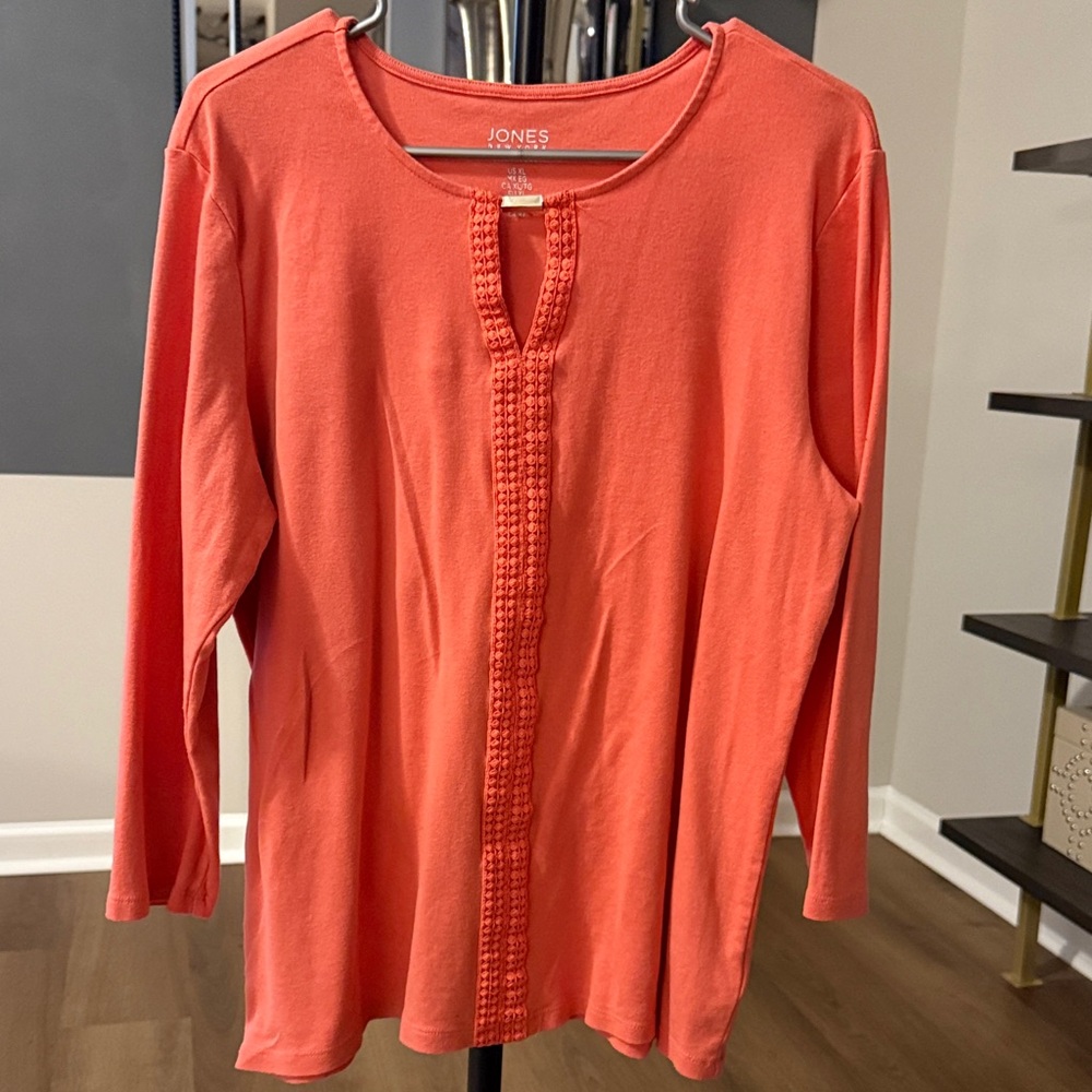 Jones New York Coral Women's Top